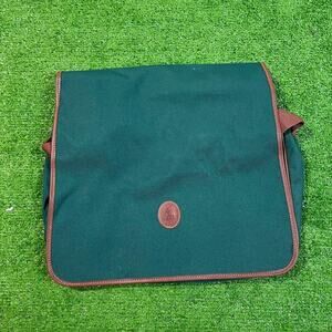 Polo Ralph Lauren Green Brown‎ Pony Logo Messenger Bag Crossbody NEW